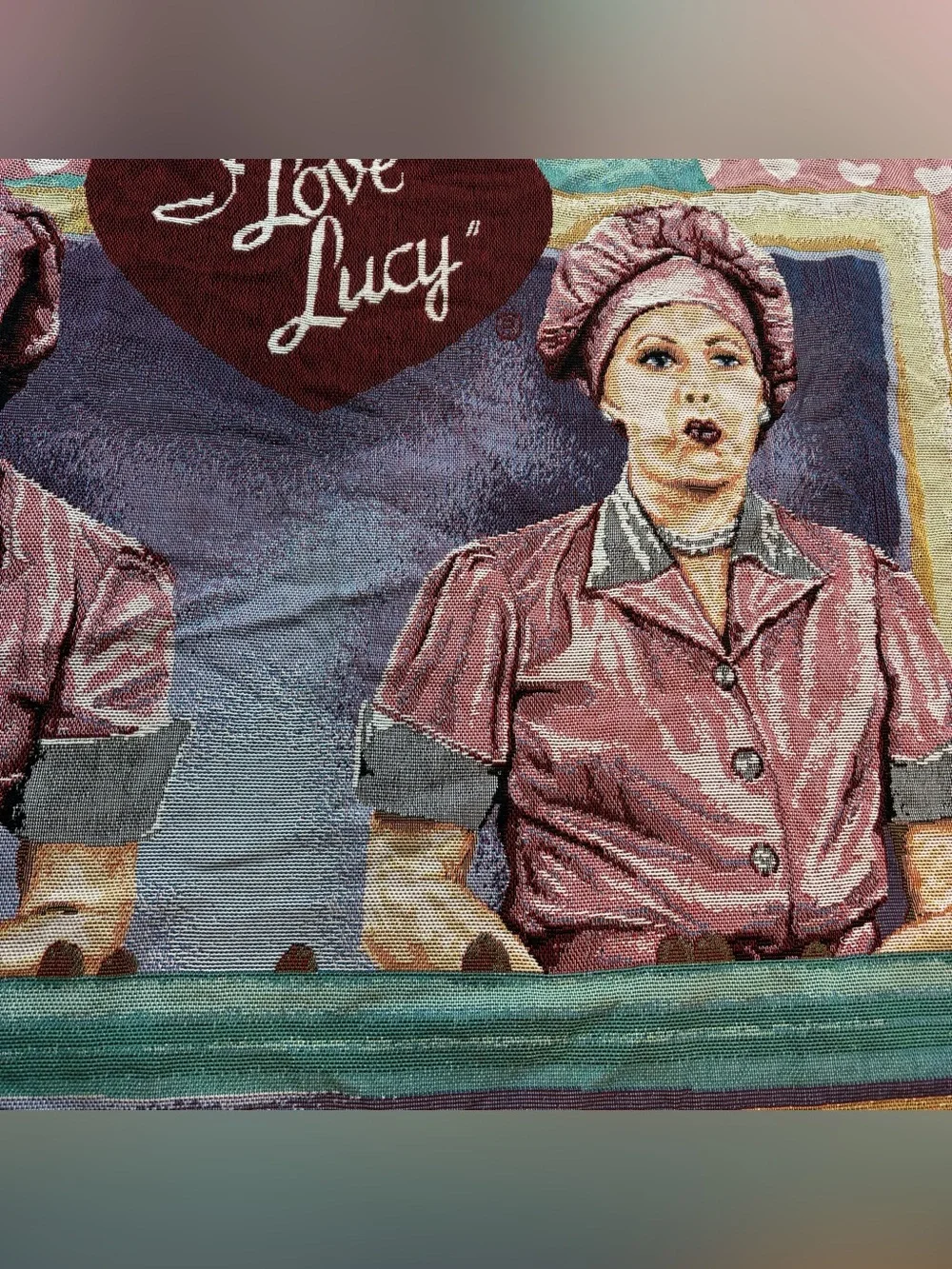 I Love Lucy Chocolate Factory The Northwest Company Knit Throw Blanket- 47x61